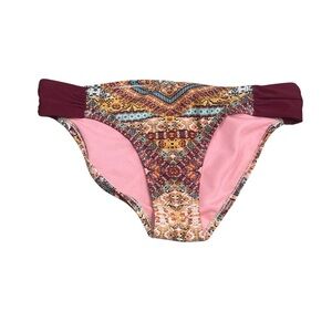 Jessica Simpson Paisley Pattern Womens Swim Bottom Size Small NWT